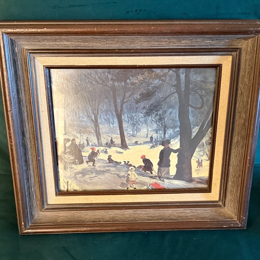 Framed Winter Scene Art Print